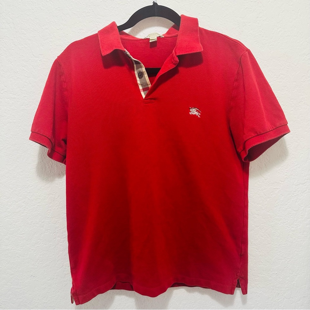 Burberry Brit Red Pique Polo